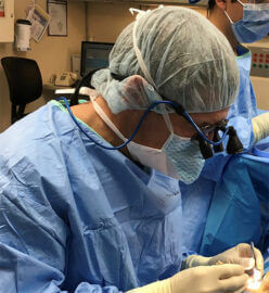 Dr. Glatt performing surgery